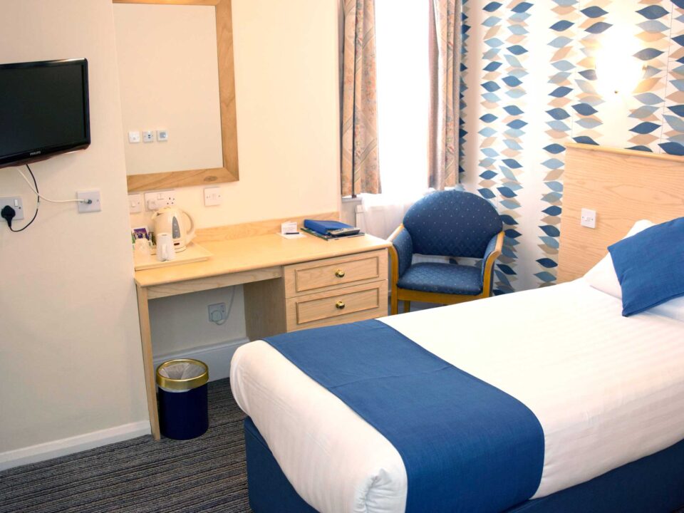 TLH Derwent Hotel Single Bedroom