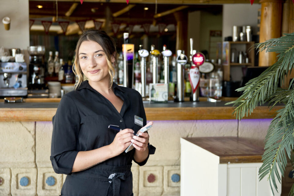 Aztec Bistro Torquay waiting colleague