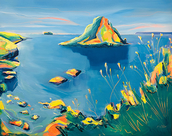 Thatcher Cove Acrylic on canvas Claire Jo Harmer