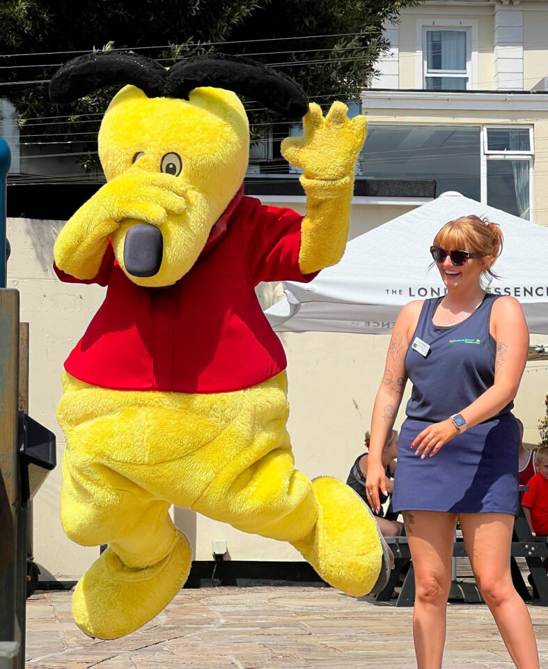 Toby in the summer party