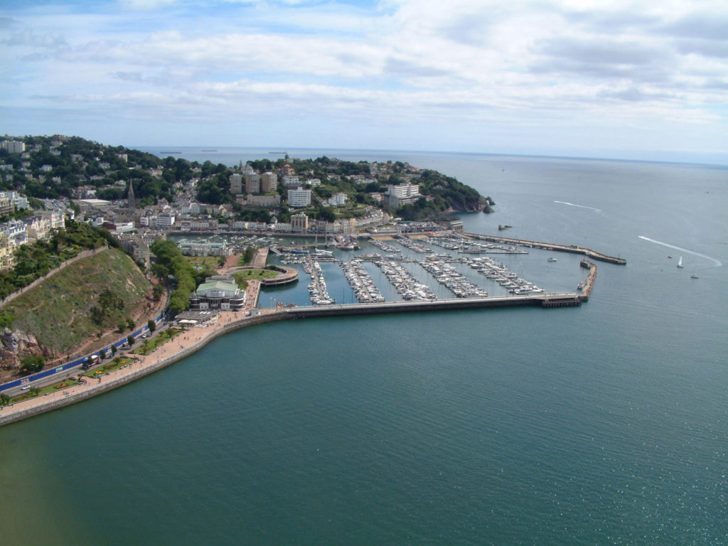 Torquay harbour and Torre Abbey Sands